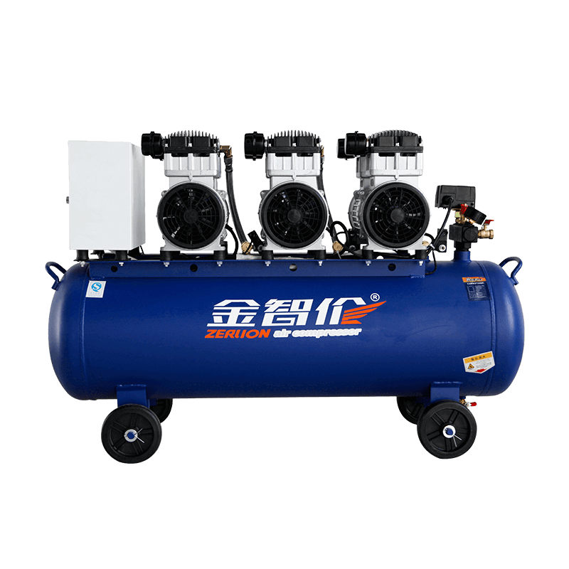 ZL1100×3-120L 4.4HP Compressore d'aria senza olio silenzioso Compressore d'aria senza olio silenzioso